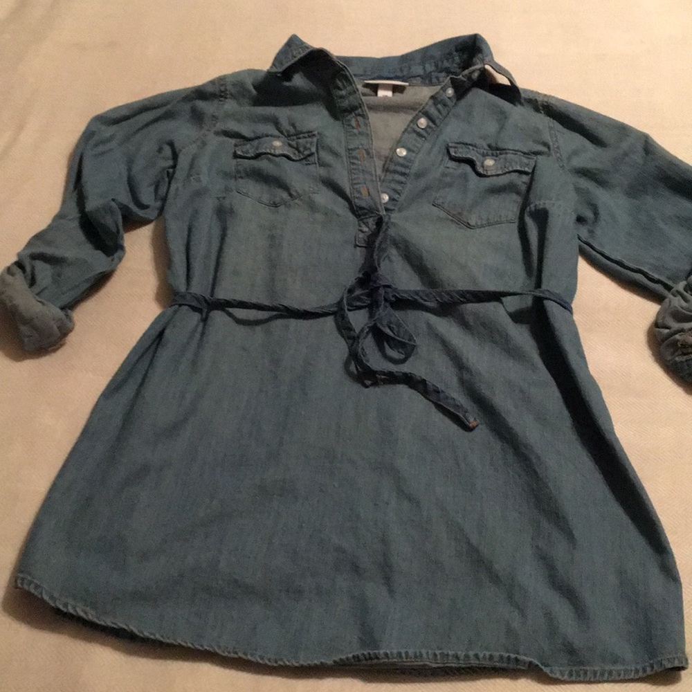 Liz Lange Maternity denim dress size S